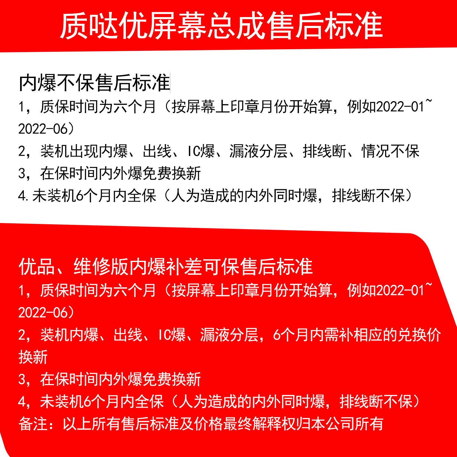 e哥液晶屏幕总成适用于 A58 A58X A2X A1X - 图0