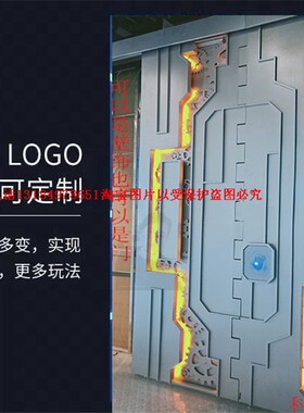 智能科技门抖音网红门掌纹门触控隐形酒吧门密室电动门个性门工艺