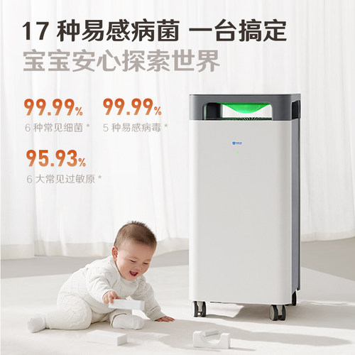352空气净化器X89C家用母婴除甲醛TVOC菌花粉烟霾异味空气净化机 - 图2