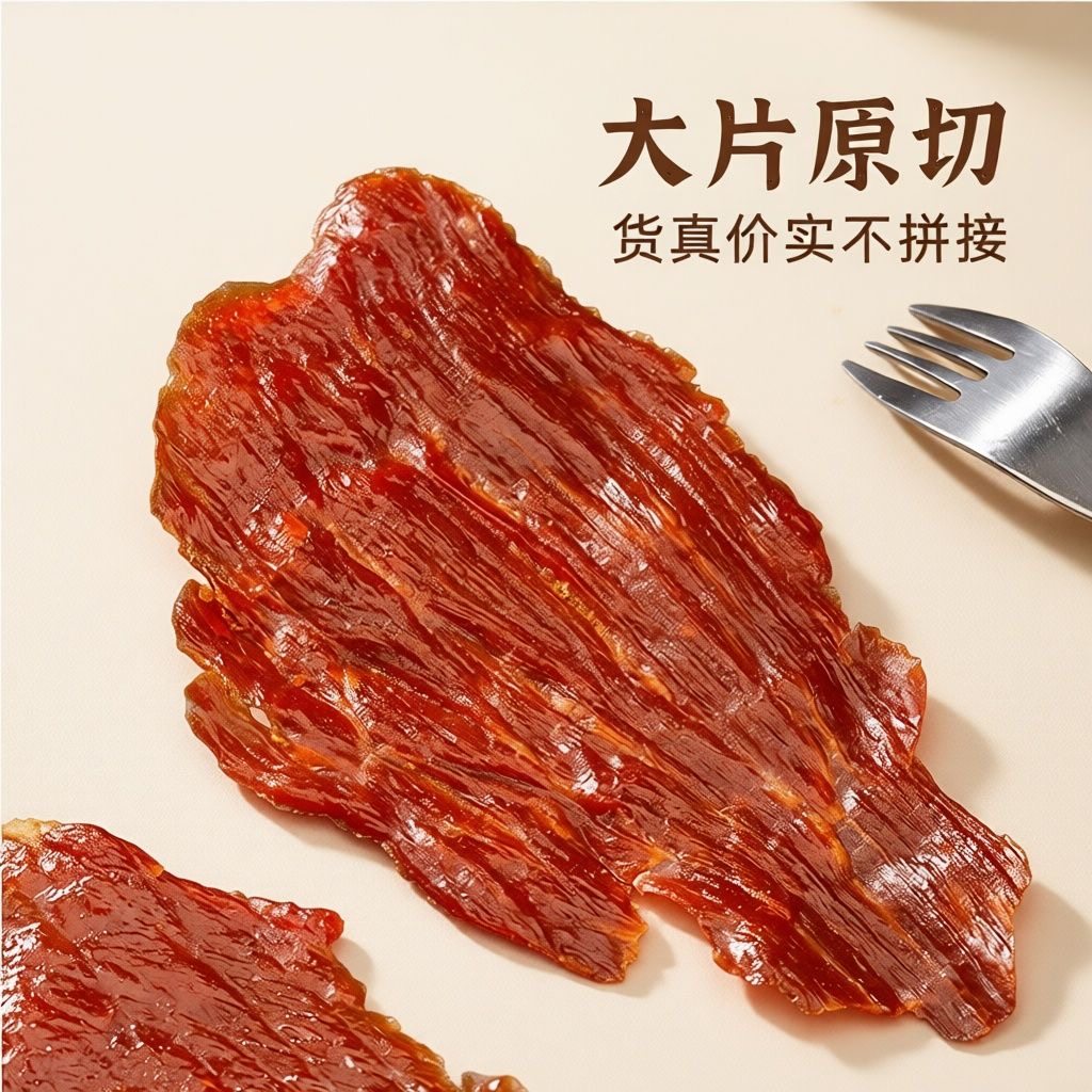 王上严选原切猪肉脯328g量贩大包高蛋白靖江特产熬夜抗饿解馋零食,淘宝优惠券,粉丝福利购,淘宝优惠卷