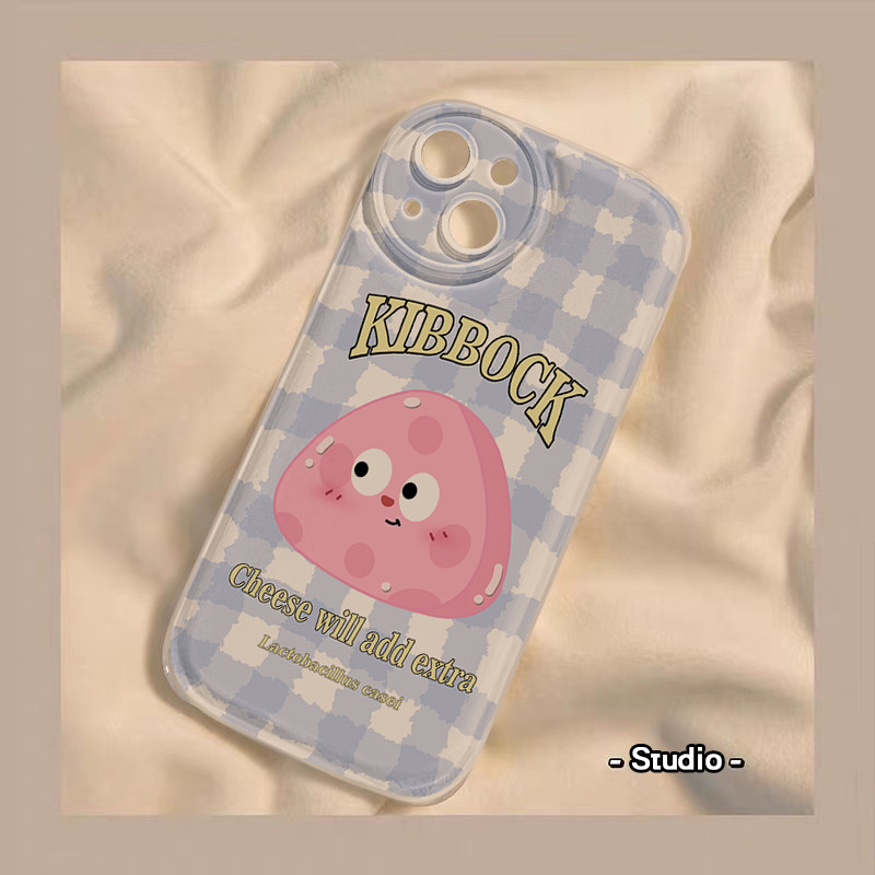 可爱粉奶酪支架手提链苹果13手机壳 龙龙数码配件手机保护套/壳