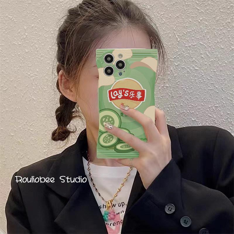 ins创意乐事薯片袋情侣苹果手机壳 龙龙数码配件手机保护套/壳