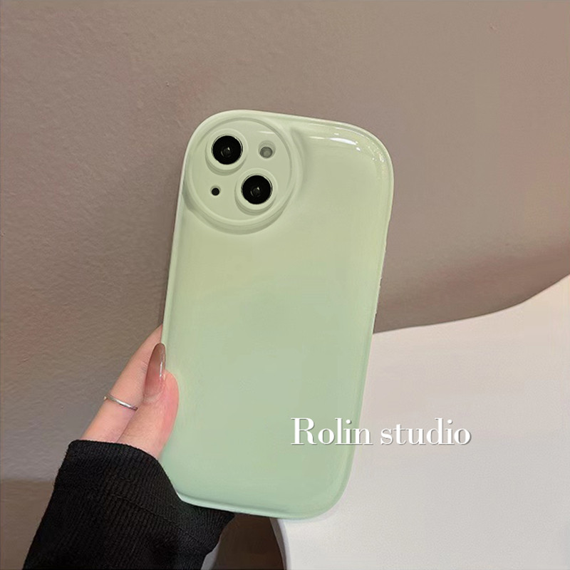 ins风简约纯色苹果12手机壳11气囊 龙龙数码配件手机保护套/壳