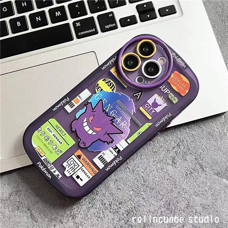 潮牌紫色耿鬼标签华为nova10手机壳 龙龙数码配件手机保护套/壳