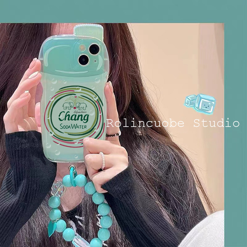 夏天气泡水苹果12 11带链条xr手机壳 龙龙数码配件手机保护套/壳