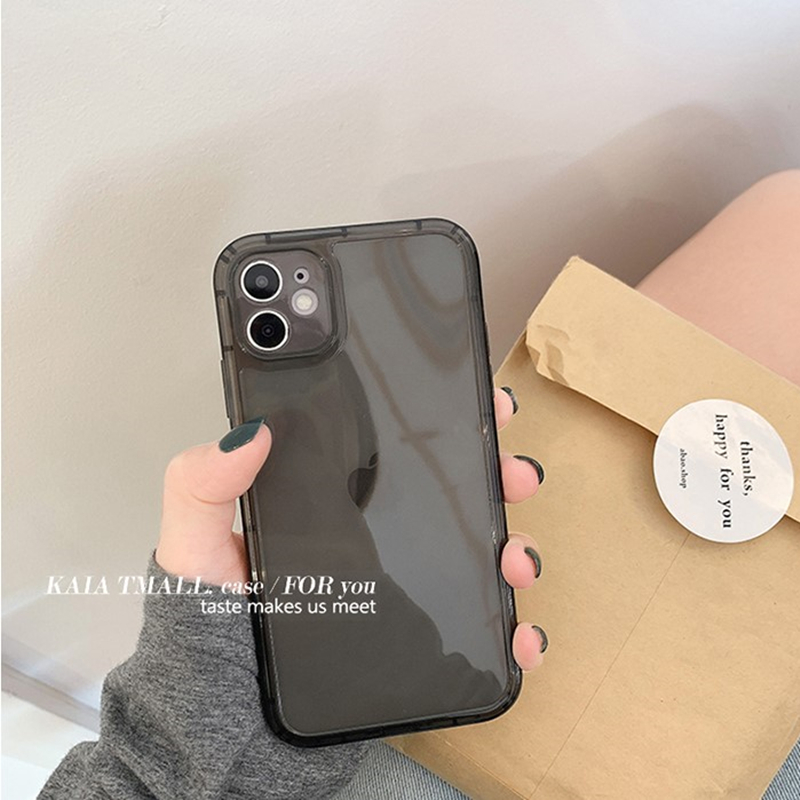 龙龙数码配件专营店简约纯色透明适用iphone11promax苹果12/13手机壳iphonexs max/xr大气女款8plus防摔iphonex男7情侣硅胶软壳1