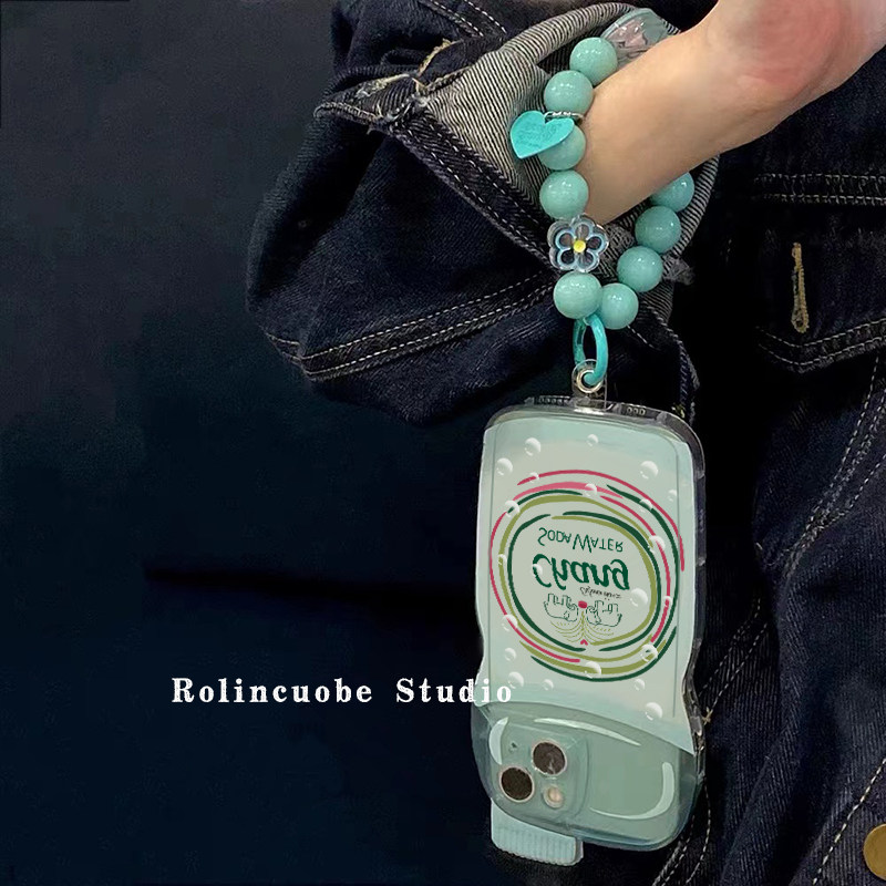 夏天气泡水苹果12 11带链条xr手机壳 龙龙数码配件手机保护套/壳