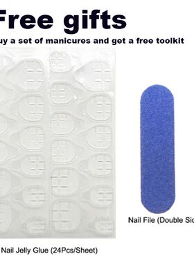 10Pcs Handmade Press on Nails French Almond Full Cover Cherr