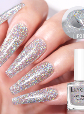 Trendy Laser Glitter Nail Polish – No-bake, Quick-drying, W