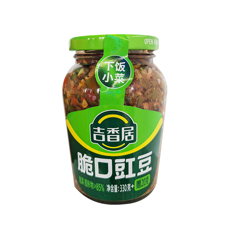 吉香居脆口豇豆350g*2瓶装开味下饭菜酸豆角眉山泡菜脆豇豆即食菜-图3