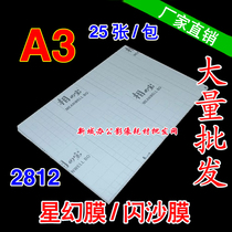 A3 Xiangbao Cold Table Membrane Phantom Film Gold Powder 2812 Shadow Building with Cold Framed Film Shiny Sandfilm Notebook Shell Film