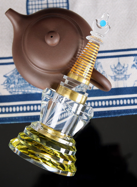 水晶透明佛前供奉舍利塔