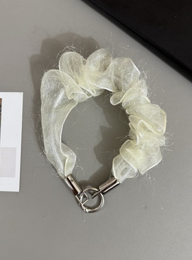 GIF韩系欧根纱毛毛网纱手腕挂绳 钥匙扣挂链适用手机壳包包配饰