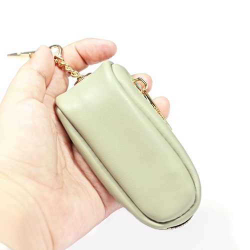 Ключница с молнией, сумка через плечо ручной работы, вместительная и большая универсальная система хранения, универсальные ключи от машины, «сделай сам», из натуральной кожи, простой и элегантный дизайн