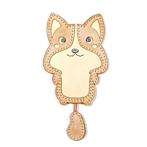 Ключница, маленькая милая универсальная мультяшная сумка через плечо ручной работы, простой и элегантный дизайн, Южная Корея, из натуральной кожи