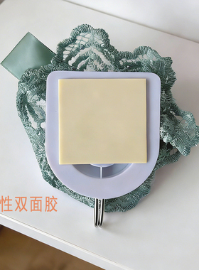 轻奢古风花朵装饰挂钩门后墙面