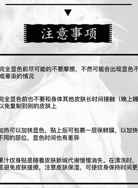 纹墨轩·WMX手部草本果汁纹身贴钻石月亮玫瑰蝴蝶贴纸防水脚踝