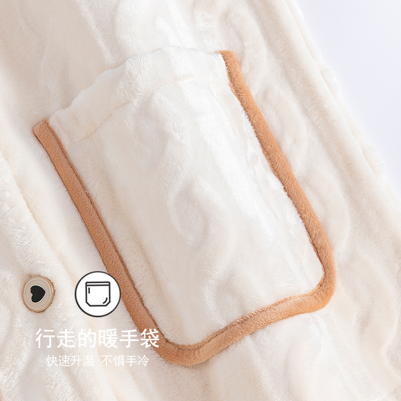 乐姿梦情侣秋冬季珊瑚绒加绒睡衣 乐姿梦睡衣/家居服套装