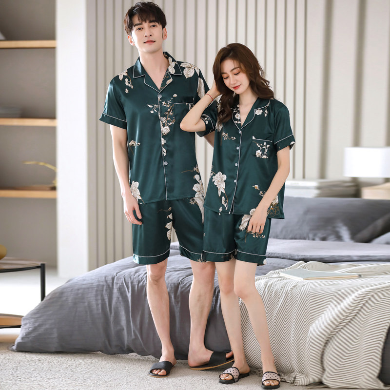 2023年新款情侣女款夏季丝绸睡衣 乐姿梦睡衣/家居服套装