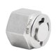 316L card sleeve blocking 304 stainless steel stuffing head P type plug spring plug core silver plated three-piece sleeve 1/4 pipe seal