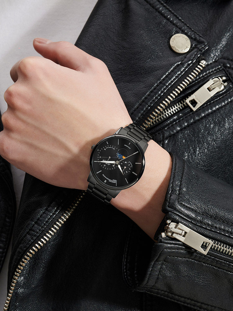 聚利时韩版酷帅时尚商务日历男士多功能防水钢带手表男JAH139 聚利时韩版酷帅时尚商务日历男士多功能防水钢带手表男JAH139