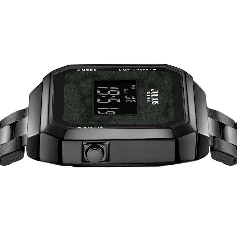 聚利时韩风时尚百搭不锈钢电子表 聚利时日韩腕表