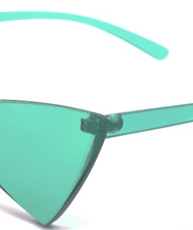 三角造型男女蝴蝶结太阳镜外拍照年会室内春防紫外线UV40适中大脸