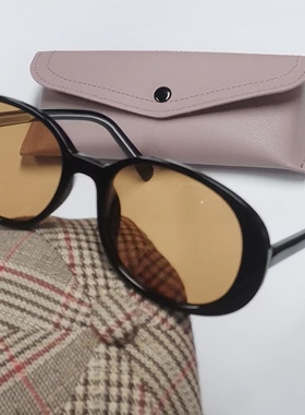 时尚风浅色偏光板材太阳镜
