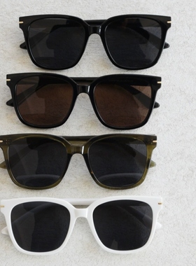 新款韩系方大框太阳眼镜潮时尚男女网红偏光墨镜显脸小近视墨镜