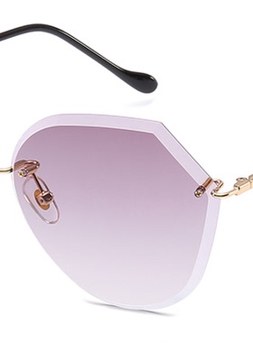 无框轻便小脸太阳镜眼镜