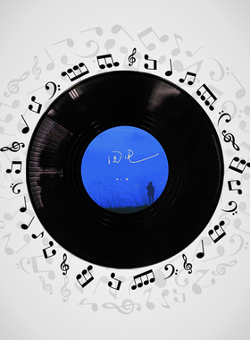 高颜值ins风仿真唱片家用房间