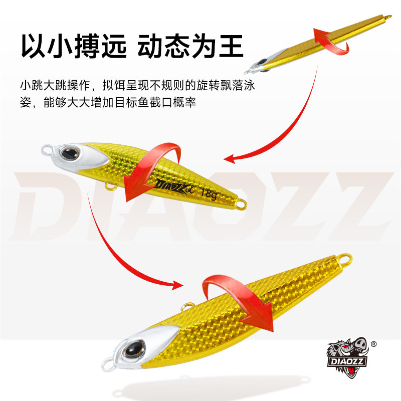 钓之猪路亚饵颤虎一飘铁板vib飘落远投特氟龙加强不搭钩翘嘴假饵,淘宝优惠券,粉丝福利购,淘宝优惠卷