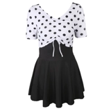 Купальник, классическое ретро боди, облегающий крой, по фигуре, французский ретро стиль