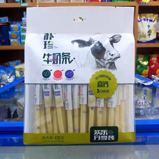 Puzhen Milk Strips Inner Mongolia Dairy Specialty Cheese Three Flavors 428g Instant Children's Milk Snacks Travel