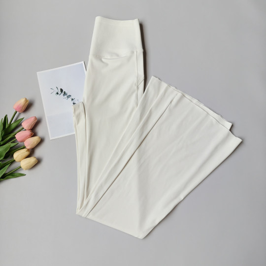 微喇瑜伽裤女高腰提臀收腹紧身弹力外穿运动健身长裤普拉提喇叭裤