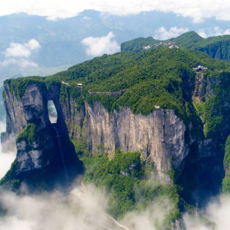 张家界旅游张家界天门山一日游天门山玻璃栈道天门山索道自由行 - 图0