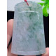 Burmese natural A-grade jade and jade, Laokeng ice species, hand-carved, floating flower Puxian Bodhisattva pendant