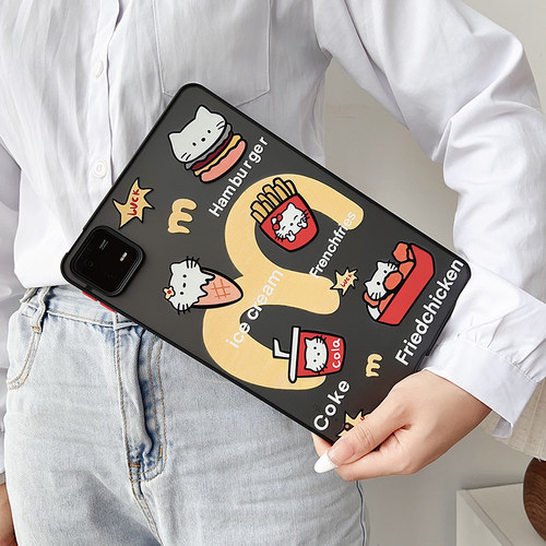 新款小米平板7保护套5pro轻薄pad6Spro硬壳12.4防弯红米SE卡通11英寸可爱6单后壳五代适用六11.2亚克力防摔 - 图2