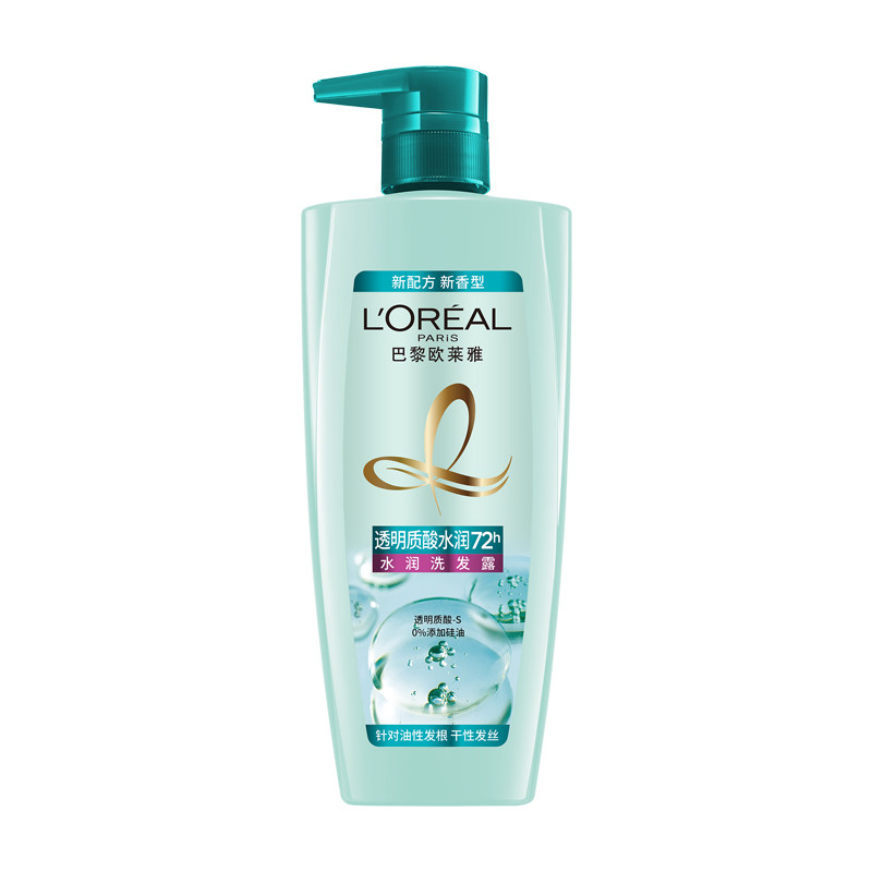 巴黎欧莱雅透明质酸水润女无硅油膏 loreal欧莱雅欧美斯洗发水