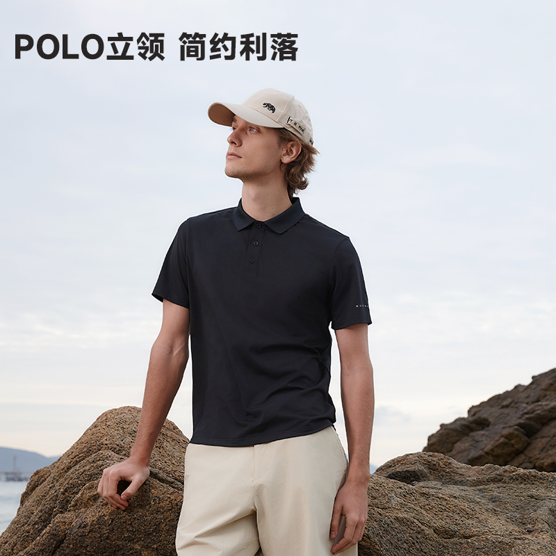 诺诗兰户外速干Polo衫男女徒步登山快干短袖T恤透气运动跑步上衣