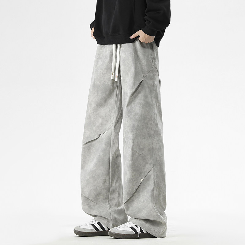 美式弯刀牛仔裤男士宽松春季新款大码加肥加大码伞兵休闲长裤男款,淘宝优惠券,粉丝福利购,淘宝优惠卷