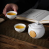 Ceramic hand kettle tea set wooden decoration anti-scald
