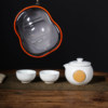 Ceramic hand kettle tea set wooden decoration anti-scald