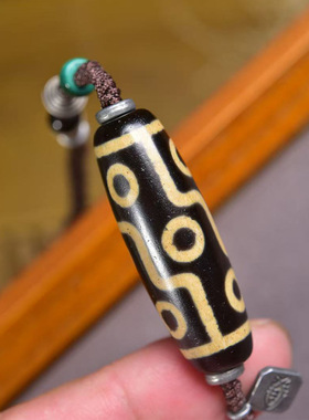 天然玛瑙九眼天珠吊坠毛衣链南红玛瑙一线天珠配饰手工编织绳项链