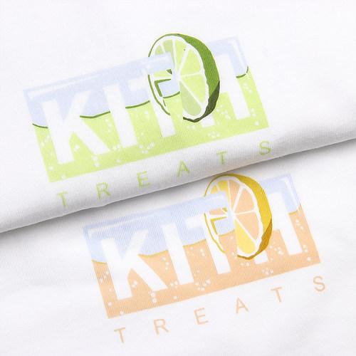 Kith Treats Box logo Tee柠檬水果印花休闲宽松男女短袖T恤情侣-图1