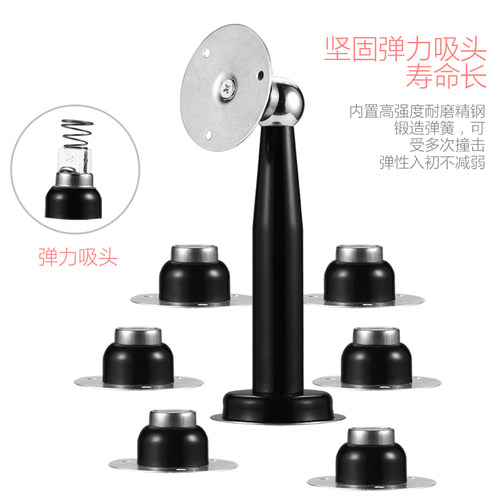 奇粤加长门吸免打孔卫生间强磁吸门器不锈钢门阻墙吸门档防撞门碰 - 图1