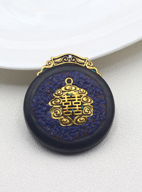 棉麻黑檀木纳福尼泊尔钥匙扣佛牌