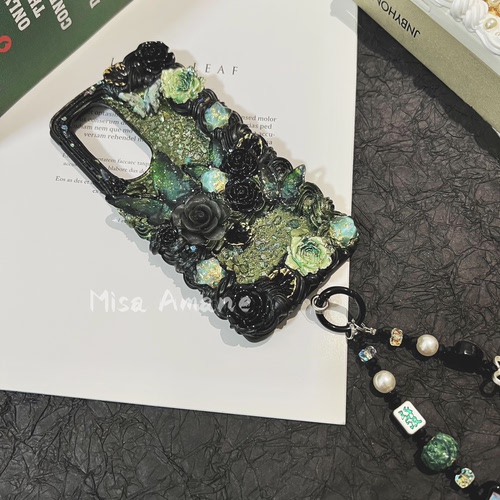 绝美手机壳奶油胶复古绿个性高级奢华小众适用苹果17华为vivo小米 - 图2