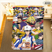 Customize the cartoon tennis ball king bed sheet Quilt Cover Four Sets of the former Longma Peripheral Bed Goods Dormitory Single Three sets
