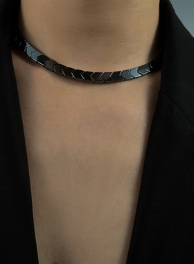 男士脖子挂件太钢细款项链男钛航